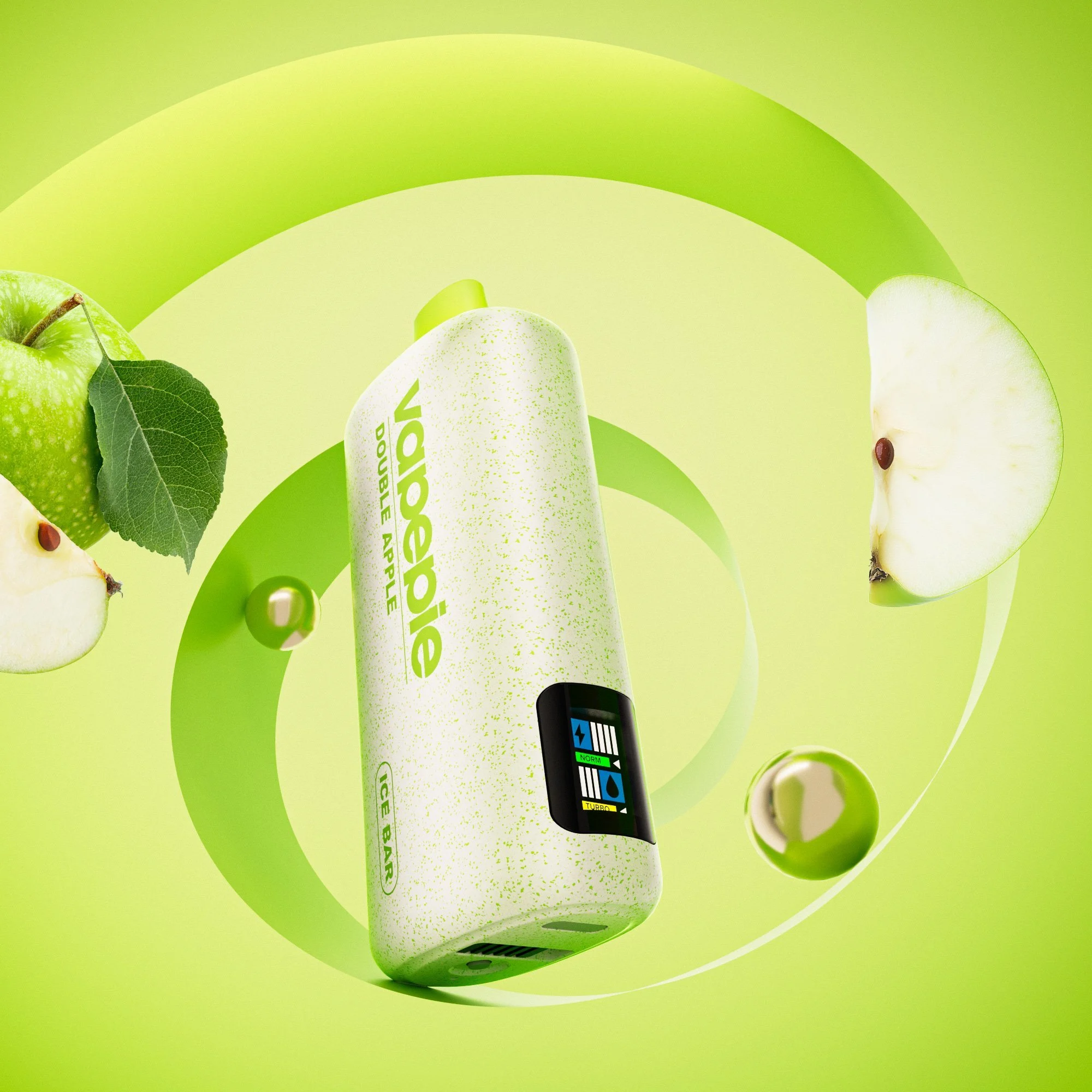 pure vape - Vapepie Powergo 9800 Puffs Double Apple clean vape device