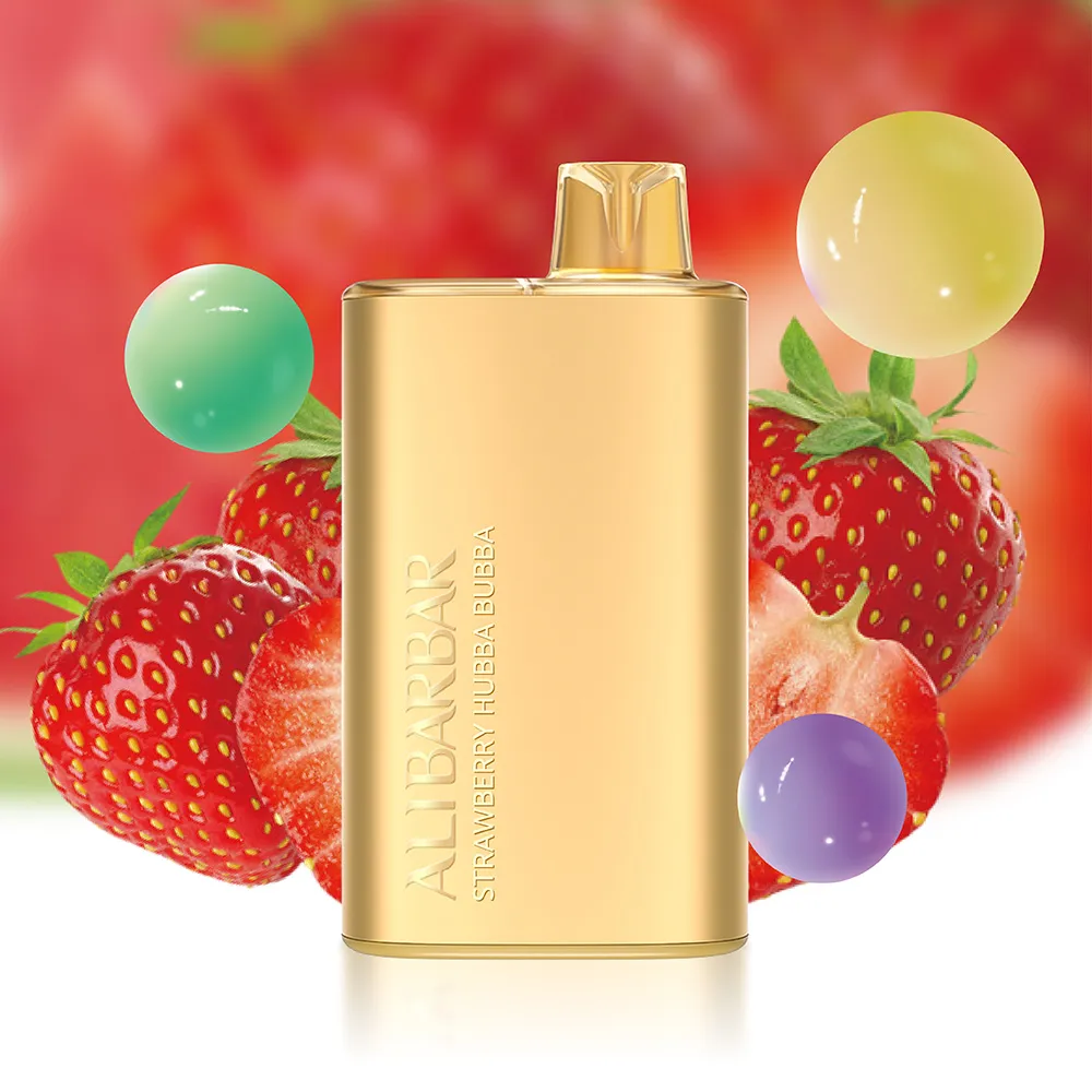 vaping exposed - Alibarbar Rich 8000 Puffs Strawberry Hubba Bubba