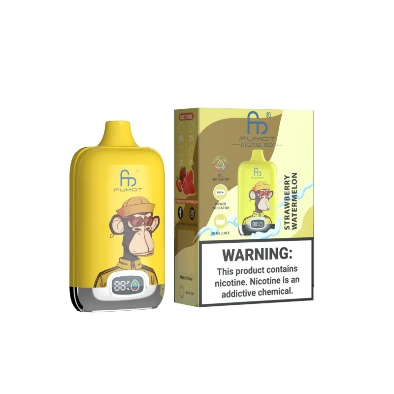 vapes perth - Fumot Digital Box 12000 puff strawberry watermelon