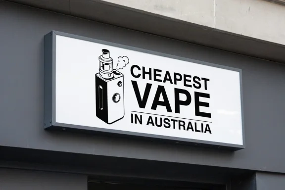 chart comparing 2026 vape prices at merrylands tobacconist versus online stores