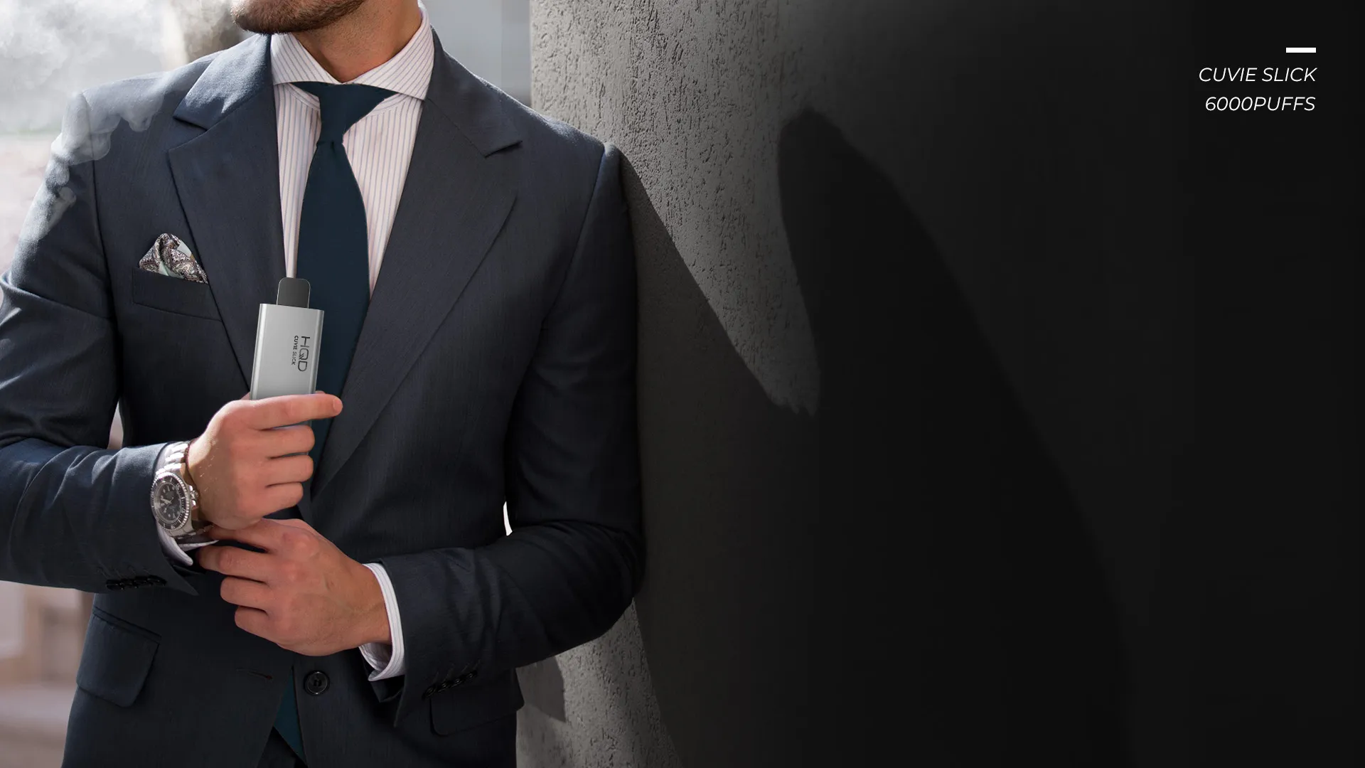 happy customer unboxing a vape package ordered instead of visiting a tobacconist kirwan